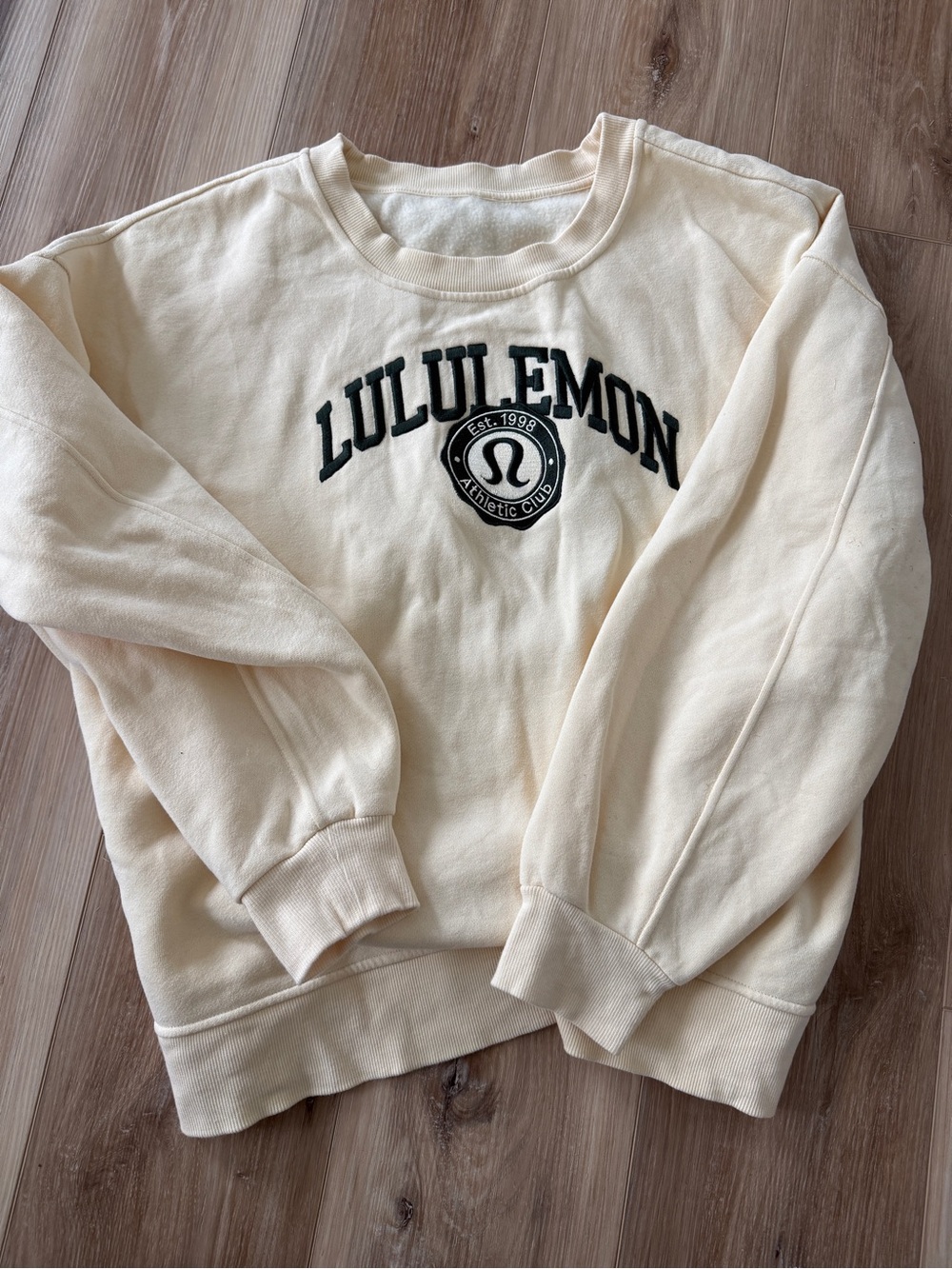 lululemon Butter Yellow Crewneck Sweatshirt